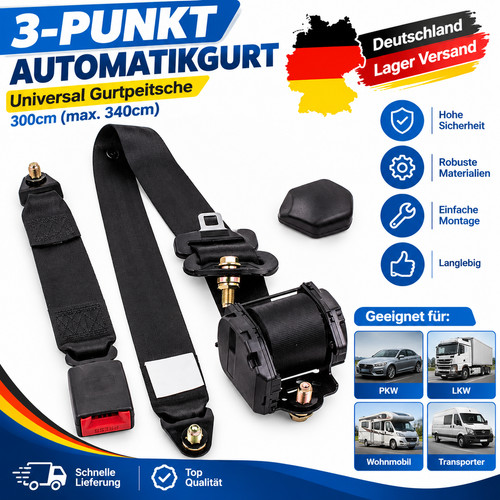 Punkt automatikgurt - 3-punkt,